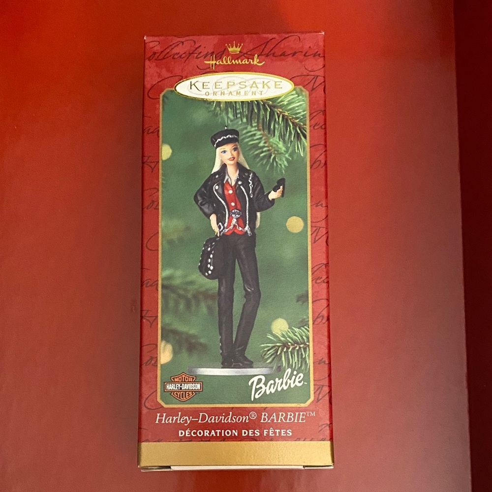 Hallmark Harley-Davidson Barbie Ornament - Black and Red